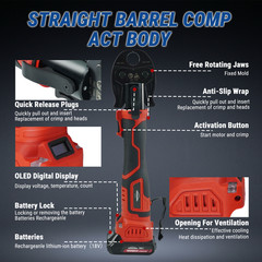 ASTM F1807 18V Electric Pipe Crimping Tool for 1/2&Prime; 3/4&Prime; 1&Prime;PEX Pipe Copper Rings