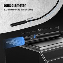 Dual Lens Endoscope Sewer Drain Pipe Inspection Camera 4.3inch Screen 10M cable