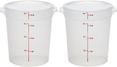 Food Storage Containers with Lids (Bpa-Free) &ndash; 4 Quart &ndash; Food Grade Buckets with
