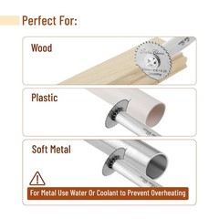 Bates- PVC Pipe Inside Cutter with 4 Saw Blades, 1/4&Prime; Hex Shank, 1-1/4&Prime; &&hellip;