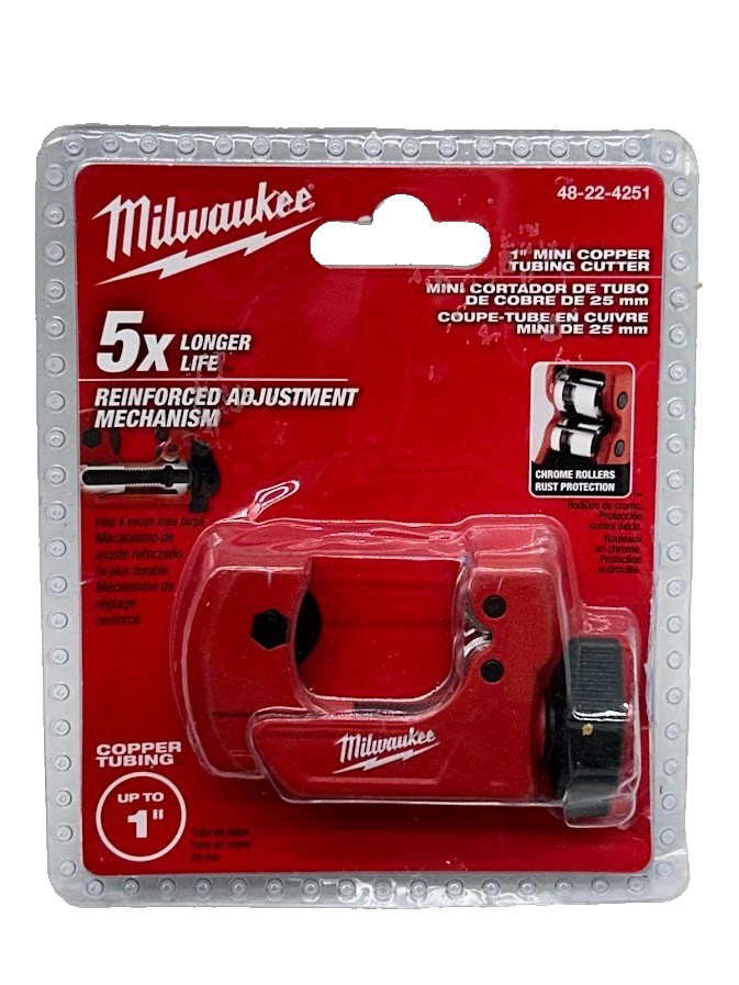 Milwaukee 1 in. Mini Copper Tubing Cutter (1/8 in. &ndash; 1-1/8 in. Cut Capacity)