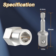 For Stainless Steel Headwind Trailer Crank Handle Cordless Drill Adapter Kit