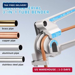 DOMINOX 3-IN-1 Tube Bender, Outer Diameter 1/4&Prime;, 3/8&Prime;, 1/2&Prime;, 0-180&deg; Manual Pipe