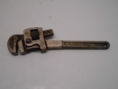 Lot Of 3 Adjustable Drop Forged Steel Monkey Pipe Wrenches Plumbers Hand Tools