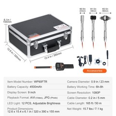 9in HD Sewer Camera 165ft 512Hz Locator 36X Zoom