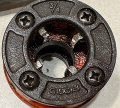 Ridgid OOR Manual Threading/Ratchet And 3/4&rdquo; NPT Die