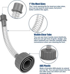 Wet Vac Attachment A/C Drain Lines Cleaner Tool, AC Drain Line Vacuum Adapter&hellip;