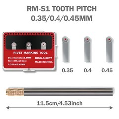Model Rivet Maker Tool RM-S1 &ndash; Small Diameter Gear (Pitch 0.35/0.4/0.45 mm) -&hellip;