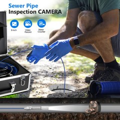 30M 1000TVL Sewer Camera Pipe inspection Camera Meter Counter DVR 9&Prime; Monitor