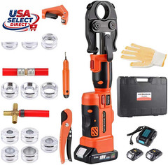 18V Cordless Plumbing Press Tool Kit 12-Ton Capacity