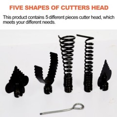 Drain Cable Sewer Cable 45Ft 7/8In Drain Cleaning Cable Auger Snake Pipe