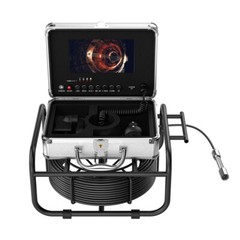 7inch Screen 50M 17mm Tube Lens Sewer Pipe Inspection Endoscope Camera DVR 16GB