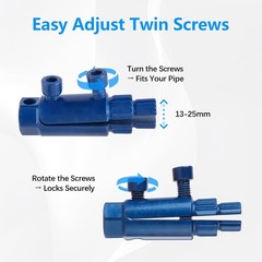 Broken Pipe Extractor Tool 1/2&Prime; 3/4&Prime; 1&Prime; Pipe Wrench Alternative Repair Tool