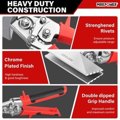 Straight Jaw Sheet Metal Seamer Alloy Steel Duct Work HVAC Tinsmith Bender Tools