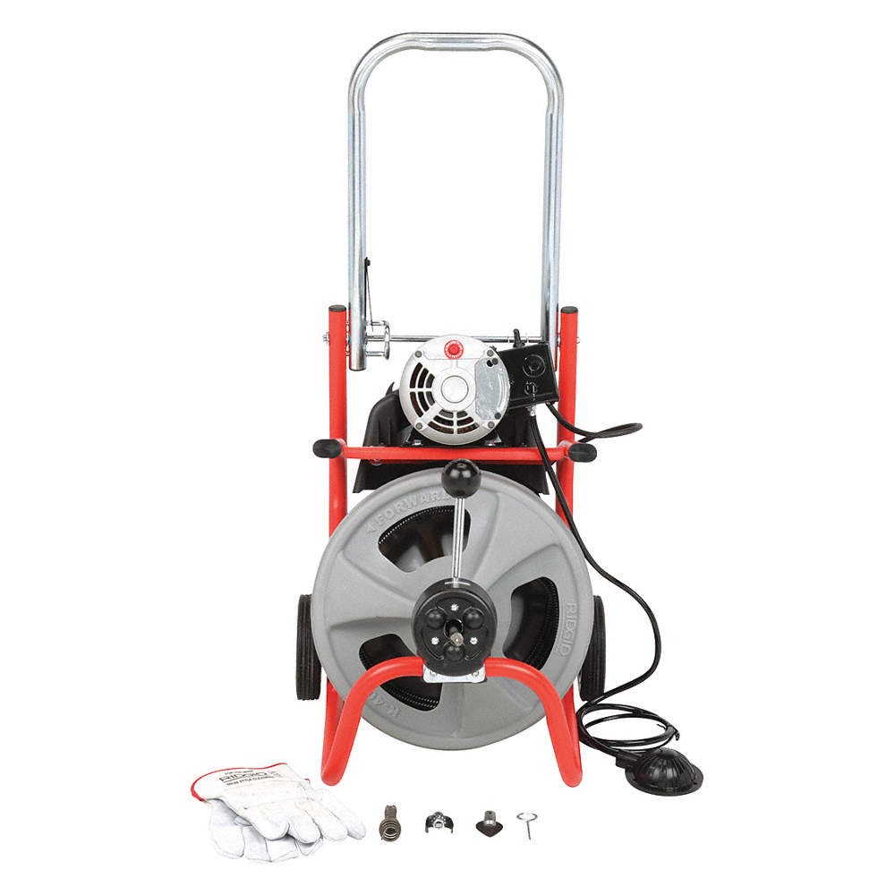 RIDGID K-400 AF with C-32 IW Drain Cleaning Machine,Corded,165 RPM 40GL54