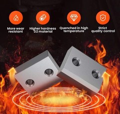 Electric Rebar Cutter Replacement Jaw Blades D2 Steel Material For 3/4inch 20mm