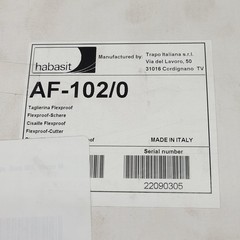 Habasit AF-102/0 Flexproof Die Cutting Device, 0.08&Prime; (2mm) Max Belt Thickness