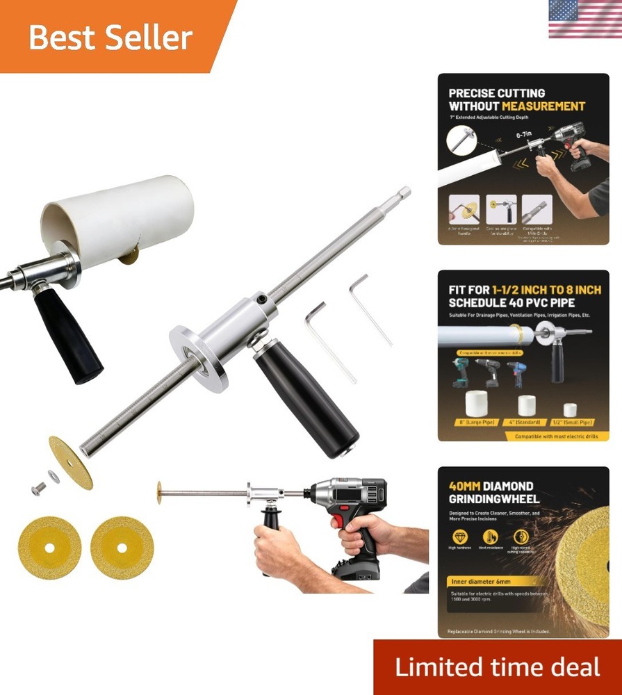 Internal Pipe Cutter, Pipe Cutter Tool with Diamond Grits Cutting Wheel Pipe &hellip;