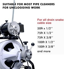 Drill Attachments,8-Piece Drain Cleaner Combination Cutter Heads
