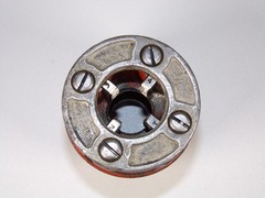 RIDGID 00R Pipe Threader Die Head Set 1&Prime;, 3/4&Prime;, 1/2&Prime;, 1/4&Prime;, Sharp Dies