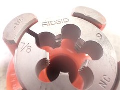 Ridgid 37650 00-RB 7/8&Prime;-9TPI UNC RH Alloy Steel Bolt Threader Die Head (BN191)