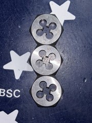 (3) USA M7x1 Hex Die NC Threading Rethreading M7 X 1.00 THREE HEXAGON DIES