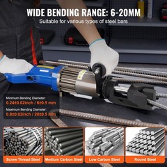 Electric Rebar Bender 1500W, Bends 6-20mm in 4 Sec