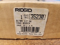 BRAND NEW RIDGID B-1709 Heavy-Wall Conduit Bender, 1/2&Prime; TO 1/2&Prime; FREE SHIPPING