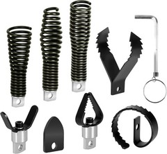 8-Piece Drain Snake Drill Attachment, Cutter and Auger Set, Compatible with 50FT