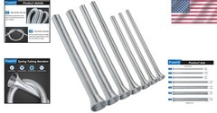 7-Piece Spring Steel Tubing Bender Kit: Precision Bending for Copper & Brass