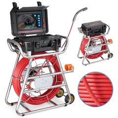 328ft Sewer Camera 10.1in Touchscreen Self-Leveling with 512Hz Transmitter