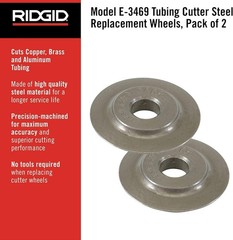2 Pack Replacement Pipe Cutter Wheels for Ridgid Tubing Cutters