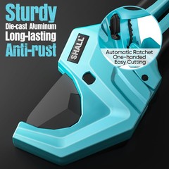 SHALL PVC Pipe Cutter, Cuts up to 2-1/2&rdquo;, Heavy-Duty Aluminum 2-1/2 inch