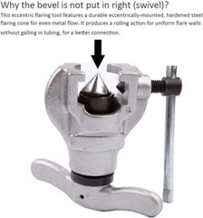Portable Flaring Tool Kit with 7 Sizes for Easy HVAC and Plumbing Projects