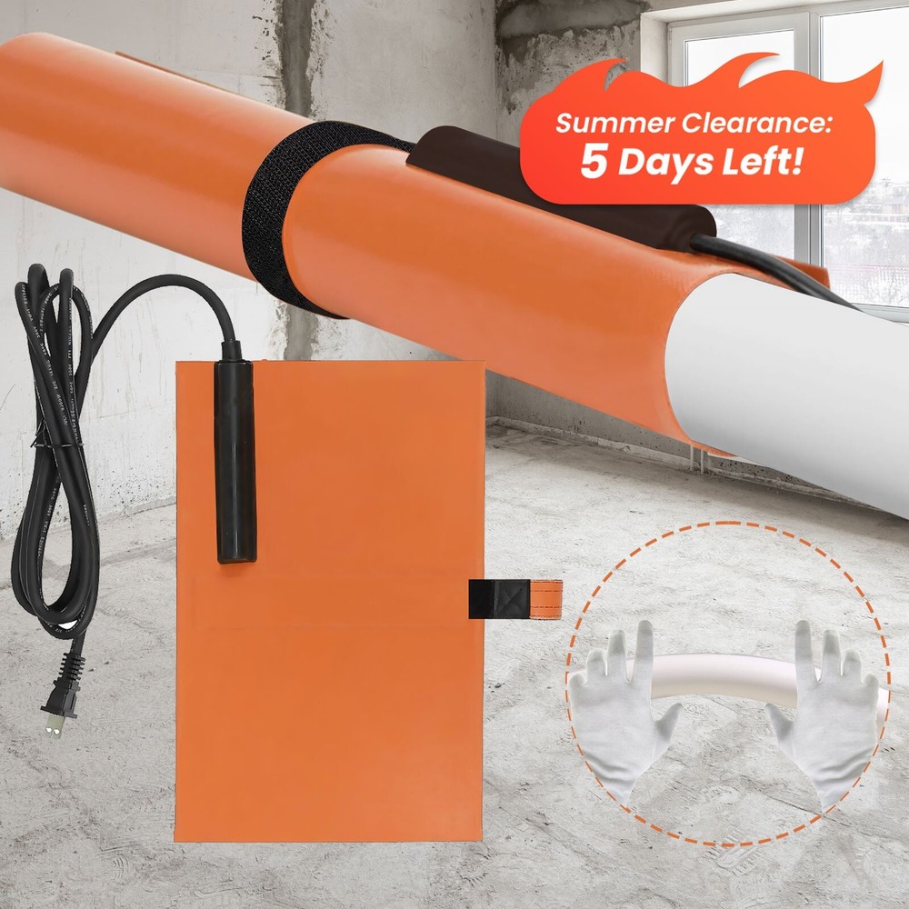 120V PVC Heat Blanket &ndash; &frac12;&rdquo;-1&frac12;&rdquo; Conduit 200W&ndash;30% Off &ndash; Limited!
