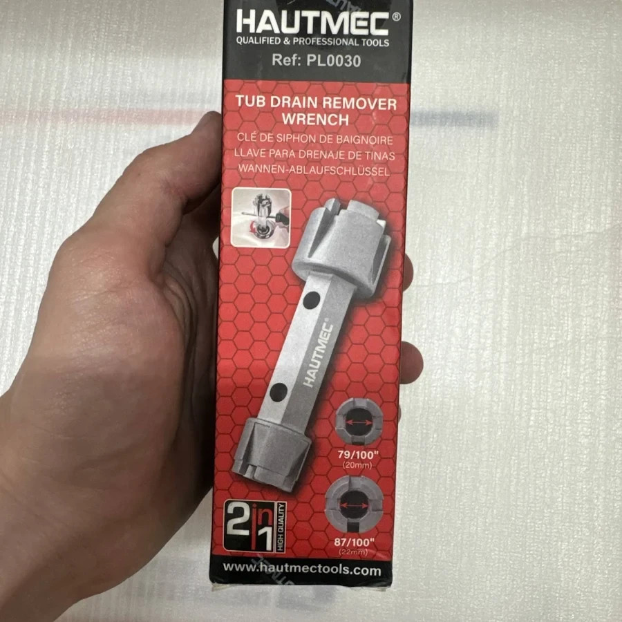 HAUTMEC Tub Drain Remover Wrench PL0030, New.