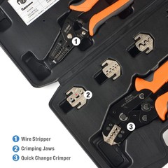 iCrimp Quick Change Ratcheting Crimper Tool Kit, Automotive Service Kit, for &hellip;