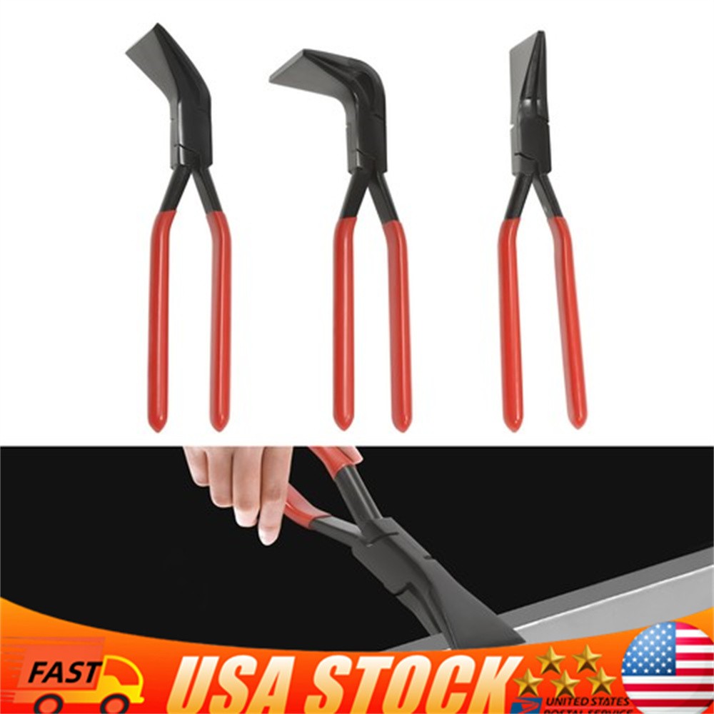 3-Piece Sheet Straight Bending Plier Hand Seamers Sheet Metal Tool 45&deg; & 90&deg;