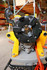 Steel Dragon Tools&reg; 300 Pipe Threader Threading Machine with Oiler Bucket