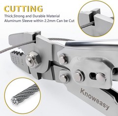 Crimping Tool for Wire Rope &ndash; Swager & Crimper for Fishing Lines and Aluminum Sl