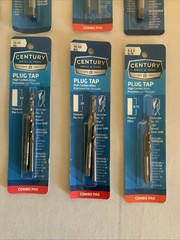 Century Drill & Tool LOT OF 8 ASSORTED TAPS, COMBO DRILL AND TAP & EXTRACTOR