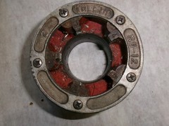 (4-PCS) Toledo Pipe Threader Die Heads 1/2 INCH-3/4TH INCH-1.5 INCH-2 INCH