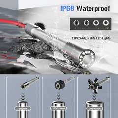 Sewer Drain Inspection Camera Pipe Endoscope 30M Meter Counter 10&Prime; Video Camera