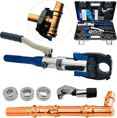IBOSAD Copper Tube Fittings Hydraulic Pipe Crimping Tool -1/2&Prime;,3/4&Prime;,1&Prime; Jaw Sizes