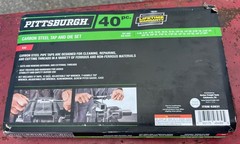 PITTSBURGH 40pc. Carbon Steel SAE Tap and Die Set with Case &ndash; Model #62831