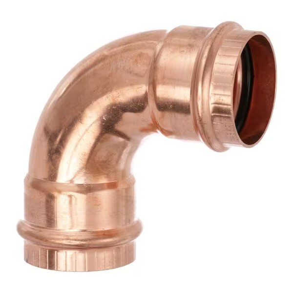 VIEGA ProPress 1-1/2&Prime; Press 90-Degree Elbow, Copper 77037