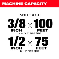Milwaukee 2817A-21 M18 Drum Machine w/ 3/8&Prime; Cable