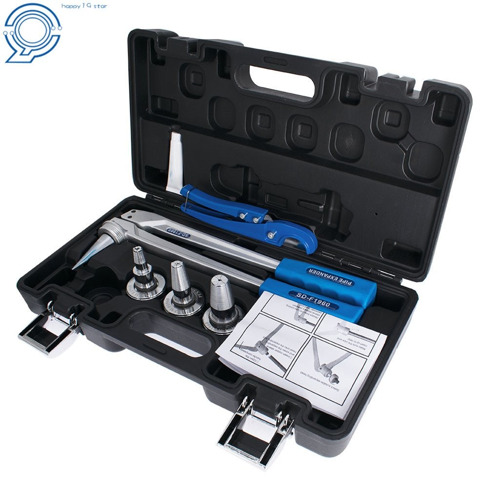 Pex Expander Tool Kit W/ 1/2&Prime; 3/4&Prime; 1&Prime; Expansion Head W/ Hard Case Carbon Steel