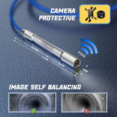 9&Prime; 20M Sewer Camera Inspection Camera Self-Leveling 512HZ Locator DVR Counter
