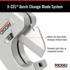 RIDGID 23498 Model RC-1625 luminum Ratchet ction 1/8&Prime; to 1-5/8&Prime; Plastic Pipe